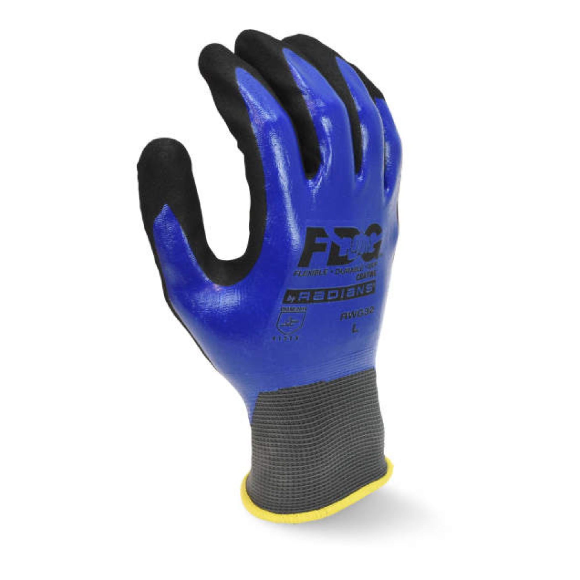 Radians RWG32 FDG Coating Full Dipped Waterproof Nitrile Work Glove from GME Supply